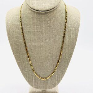 Gold Tone Sterling Silver Matteo Italian Chain Necklace 22"